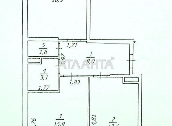 2-rooms apartment apartment by the address st. Bocharova gen (area 60 m²) - Atlanta.ua - photo 5