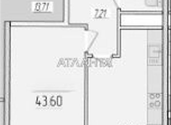 1-кімнатна квартира за адресою вул. Краснова (площа 43,6 м²) - Atlanta.ua - фото 2