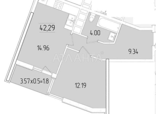1-комнатная квартира по адресу ул. Краснова (площадь 42 м²) - Atlanta.ua - фото 11