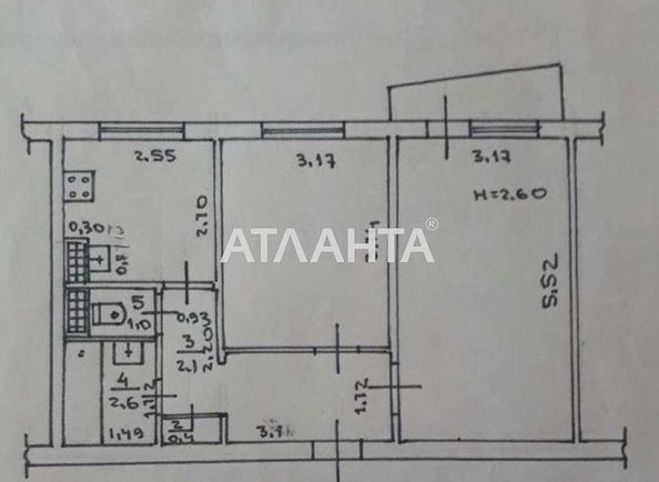 2-комнатная квартира по адресу ул. Бочарова ген. (площадь 50 м²) - Atlanta.ua - фото 7