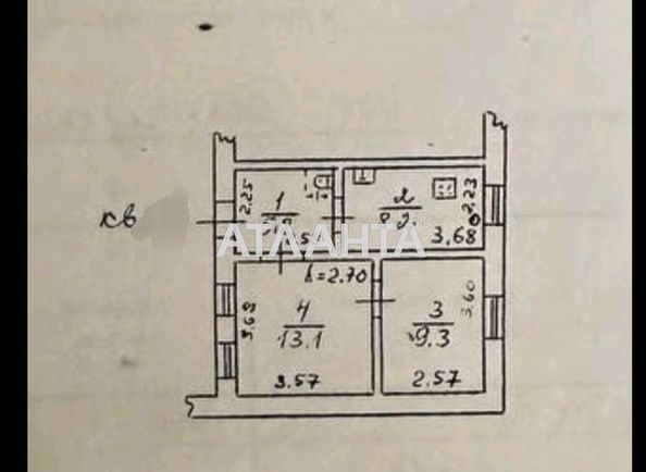 2-комнатная квартира по адресу ул. Ватутина ген. (площадь 36,4 м²) - Atlanta.ua - фото 13