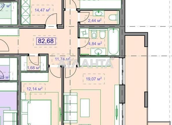 3-комнатная квартира по адресу ул. Мазепи Івана (площадь 83 м²) - Atlanta.ua
