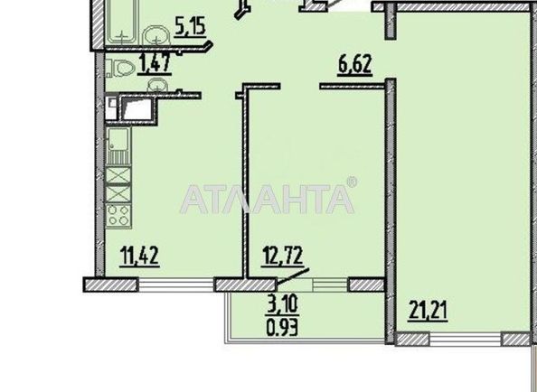 2-кімнатна квартира за адресою вул. Перлинна (площа 60,6 м²) - Atlanta.ua - фото 6