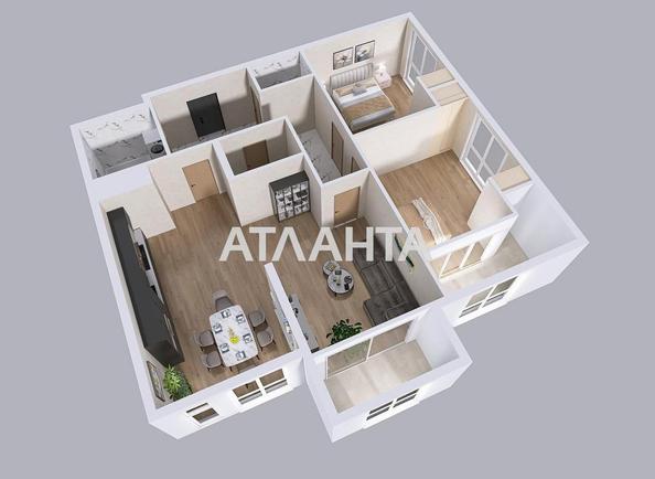 3-кімнатна квартира за адресою вул. Соняшникова (площа 88,6 м²) - Atlanta.ua