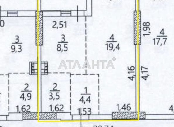 1-кімнатна квартира за адресою вул. Балківська (площа 42,3 м²) - Atlanta.ua - фото 6