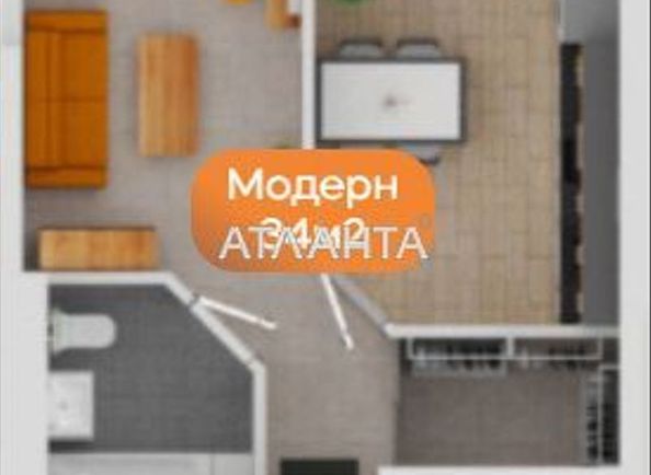 1-комнатная квартира по адресу Грушевского пер. (площадь 34,1 м²) - Atlanta.ua - фото 6