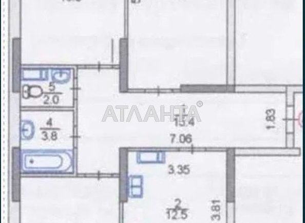 3-комнатная квартира по адресу ул. Сергея Данченко (площадь 86 м²) - Atlanta.ua