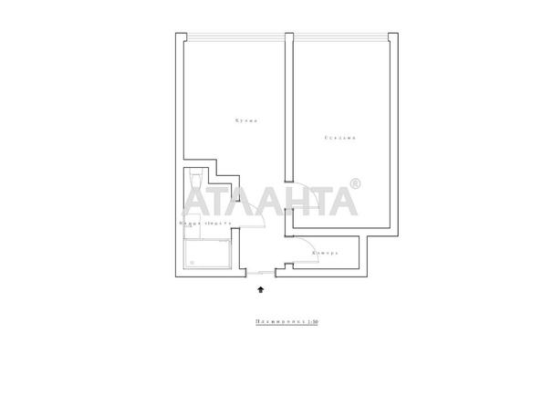 1-комнатная квартира по адресу ул. Жемчужная (площадь 47,6 м²) - Atlanta.ua - фото 26