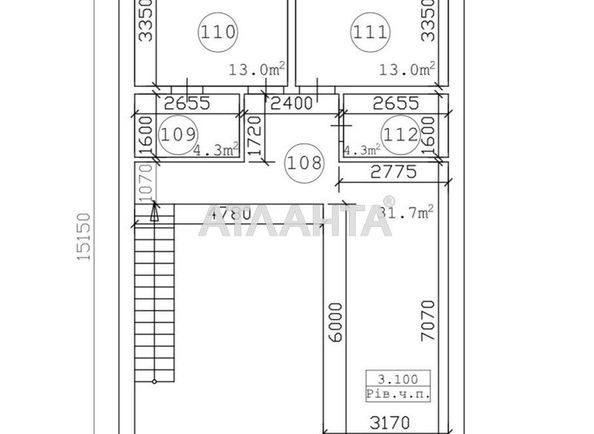 Будинок за адресою вул. Суворова (площа 170 м²) - Atlanta.ua - фото 16