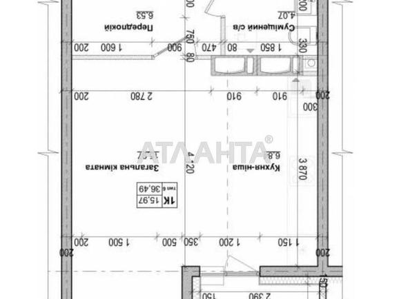 1-кімнатна квартира за адресою вул. Озерна (площа 36,3 м²) - Atlanta.ua - фото 23