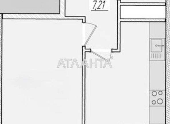 1-комнатная квартира по адресу ул. Краснова (площадь 43,5 м²) - Atlanta.ua
