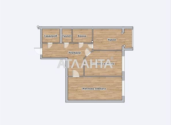 2-комнатная квартира по адресу ул. Одесская (площадь 70 м²) - Atlanta.ua - фото 11