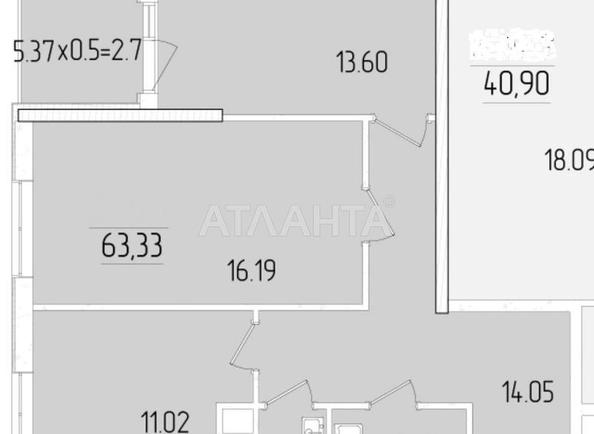 2-кімнатна квартира за адресою вул. Краснова (площа 63,5 м²) - Atlanta.ua - фото 3