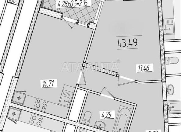 1-room apartment apartment by the address st. Krasnova (area 43,5 m²) - Atlanta.ua - photo 2