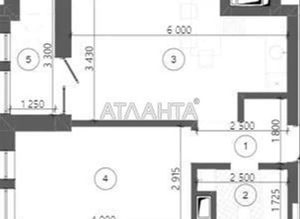 1-комнатная квартира по адресу ул. Под Голоском (площадь 41,7 м²) - Atlanta.ua - фото 3