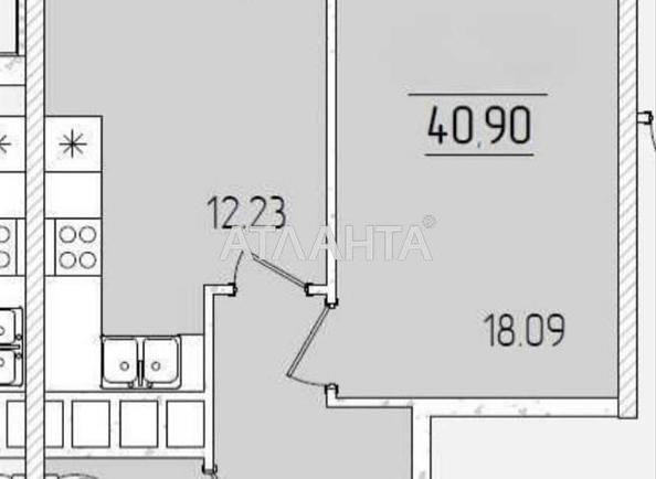 1-комнатная квартира по адресу ул. Краснова (площадь 40,9 м²) - Atlanta.ua