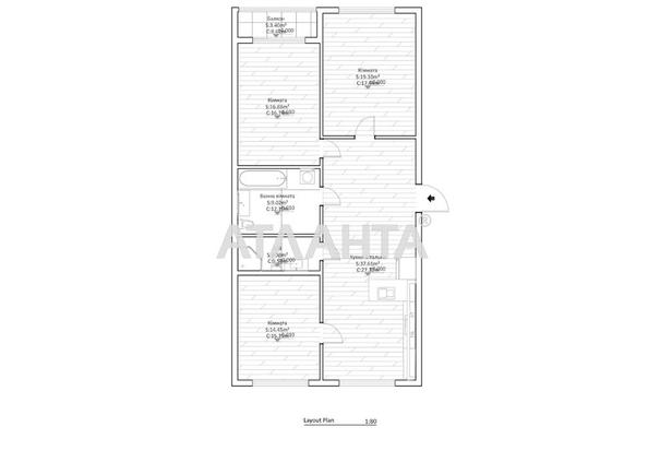 3-комнатная квартира по адресу ул. Бреуса (площадь 104 м²) - фото 28 3-комнатная квартира по адресу ул. Бреуса (площадь 104 м²) - Atlanta.ua - фото 28