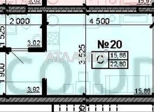 1-комнатная квартира по адресу ул. Вильямса ак. (площадь 23 м²) - Atlanta.ua