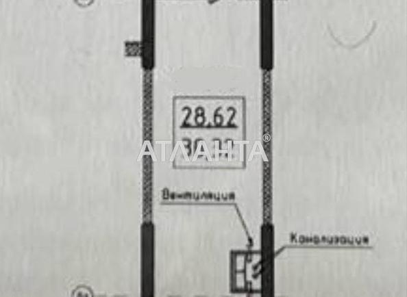 1-кімнатна квартира за адресою вул. Дача Ковалевського (площа 30,3 м²) - Atlanta.ua - фото 13