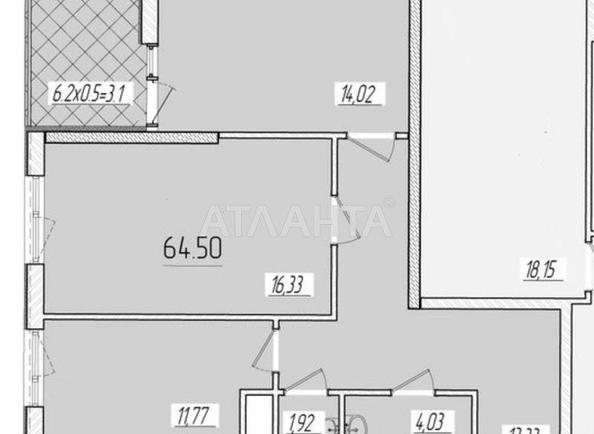 2-rooms apartment apartment by the address st. Krasnova (area 64,5 m²) - Atlanta.ua - photo 2