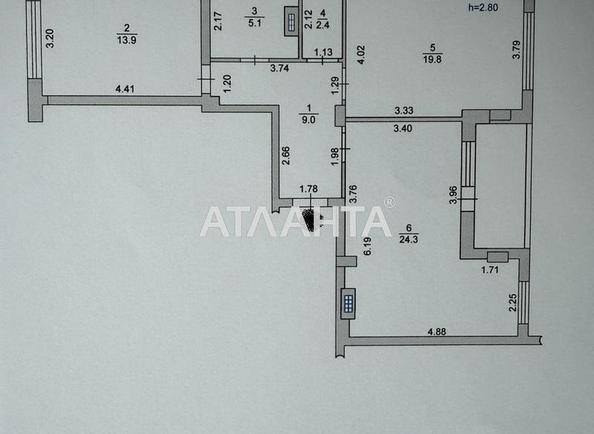 2-комнатная квартира по адресу ул. 1 мая (площадь 73,8 м²) - Atlanta.ua - фото 7