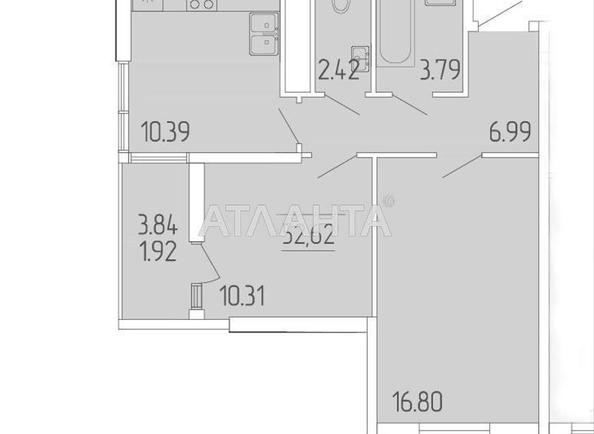 2-rooms apartment apartment by the address st. Krasnova (area 53 m²) - Atlanta.ua - photo 2