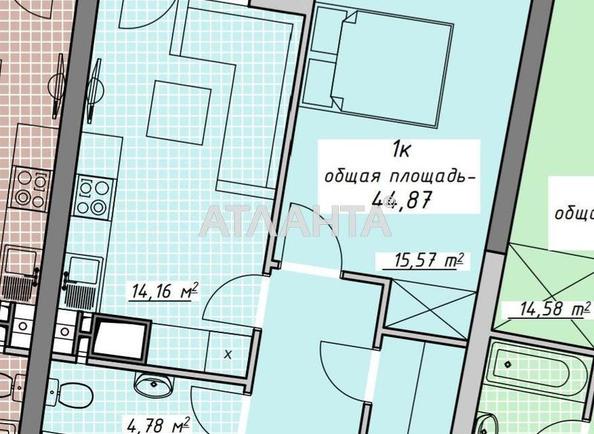 1-room apartment apartment by the address st. Kurortnyy per (area 44,9 m²) - Atlanta.ua - photo 3