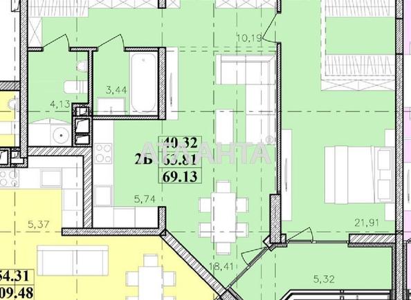 2-комнатная квартира по адресу ул. Франко Ивана (площадь 67,5 м²) - Atlanta.ua