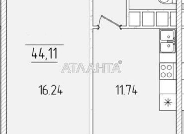 1-room apartment apartment by the address st. Krasnova (area 44,1 m²) - Atlanta.ua - photo 5