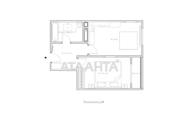 1-room apartment apartment by the address st. Topolnaya ul (area 49,3 m²) - Atlanta.ua - photo 17