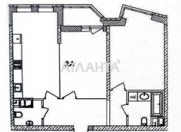 2-rooms apartment apartment by the address st. Prokhorovskaya Khvorostina (area 69 m²) - Atlanta.ua - photo 4