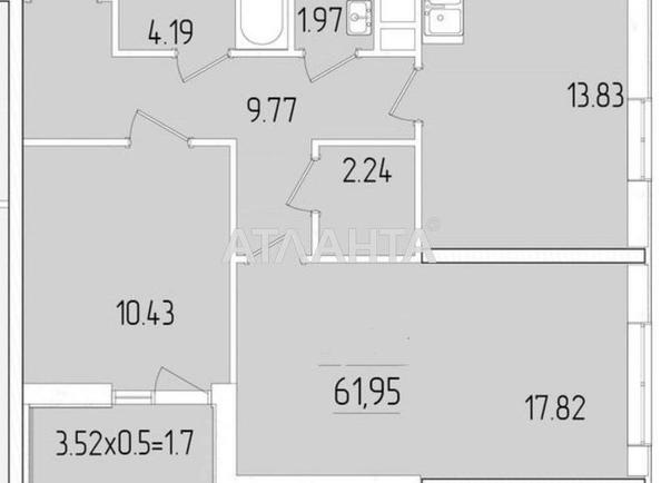 2-комнатная квартира по адресу ул. Краснова (площадь 62 м²) - Atlanta.ua - фото 2