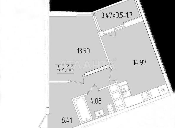 1-кімнатна квартира за адресою вул. Краснова (площа 42,6 м²) - Atlanta.ua - фото 5
