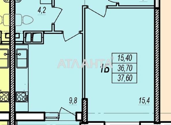 1-room apartment apartment by the address st. Prokhorovskaya Khvorostina (area 40,5 m²) - Atlanta.ua - photo 2