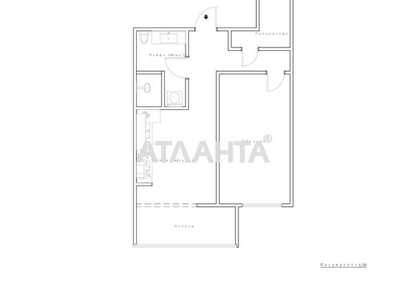 1-room apartment apartment by the address st. Baltiyskiy per (area 40,2 m²) - Atlanta.ua - photo 23