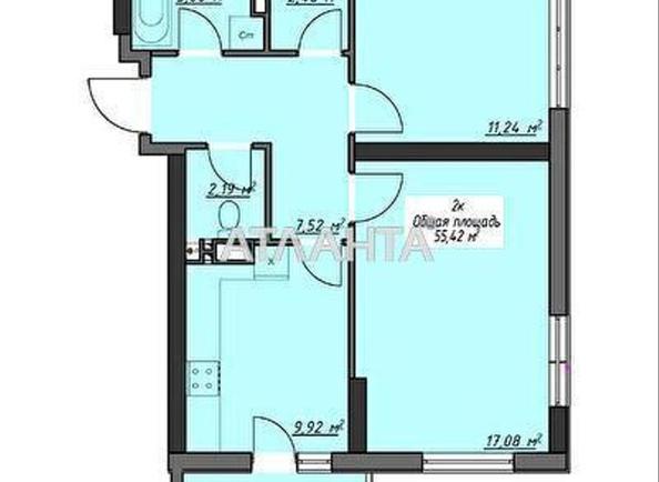 2-комнатная квартира по адресу ул. Грушевского Михаила (площадь 55,8 м²) - Atlanta.ua - фото 25