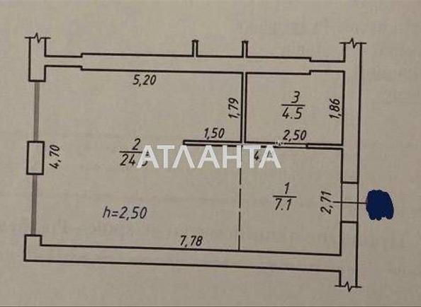1-кімнатна квартира за адресою вул. Рудненська (площа 36 м²) - Atlanta.ua - фото 10
