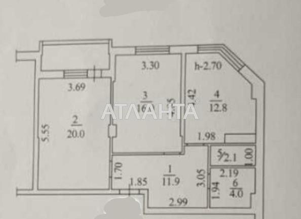 2-кімнатна квартира за адресою Овідіопольська дор. (площа 69,2 м²) - Atlanta.ua - фото 16