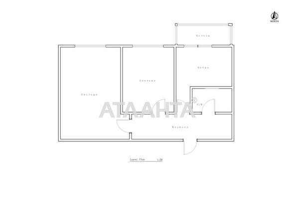 2-кімнатна квартира за адресою вул. Ойстраха Давида (площа 45 м²) - Atlanta.ua - фото 19