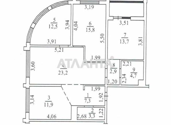 3-кімнатна квартира за адресою вул. Франка Івана (площа 100 м²) - Atlanta.ua - фото 3