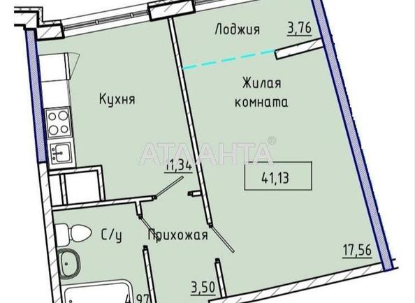 1-комнатная квартира по адресу ул. Каманина (площадь 41 м²) - Atlanta.ua - фото 38
