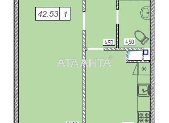 1-комнатная квартира по адресу ул. Жемчужная (площадь 42,1 м²) - Atlanta.ua - фото 6