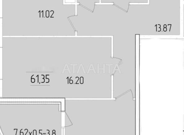 2-комнатная квартира по адресу ул. Краснова (площадь 61 м²) - Atlanta.ua - фото 3