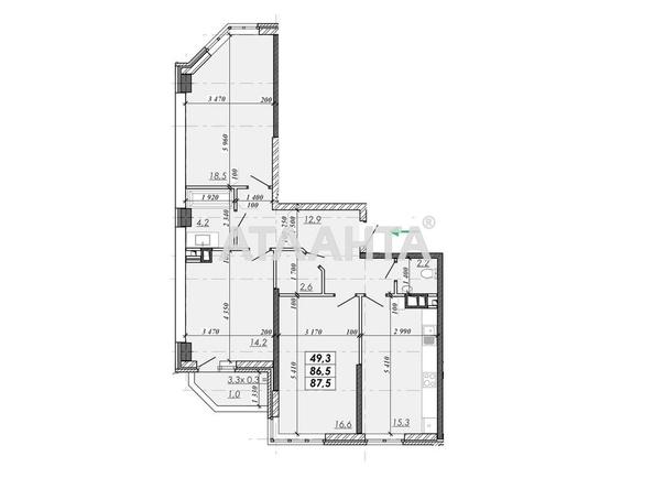 3-комнатная квартира по адресу Овидиопольская дор. (площадь 87,5 м²) - Atlanta.ua - фото 2