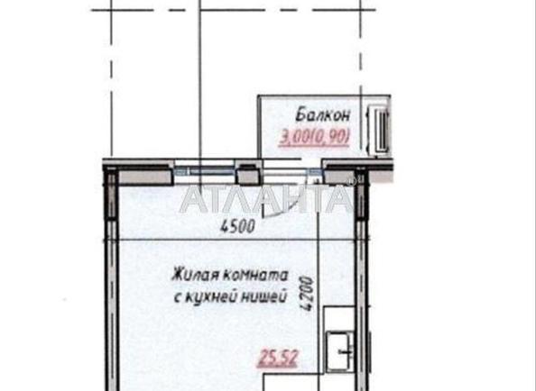 1-room apartment apartment by the address st. Radostnaya (area 31,3 m²) - Atlanta.ua - photo 5