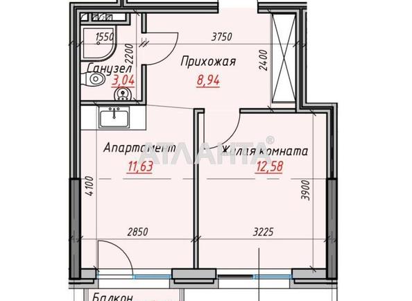 1-кімнатна квартира за адресою вул. Дачна (площа 38 м²) - Atlanta.ua - фото 2
