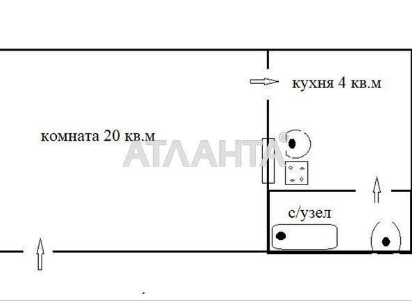 1-room apartment apartment by the address st. Koblevskaya Podbelskogo (area 25 m²) - Atlanta.ua - photo 10