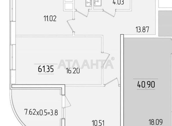 2-кімнатна квартира за адресою вул. Краснова (площа 61 м²) - Atlanta.ua - фото 2