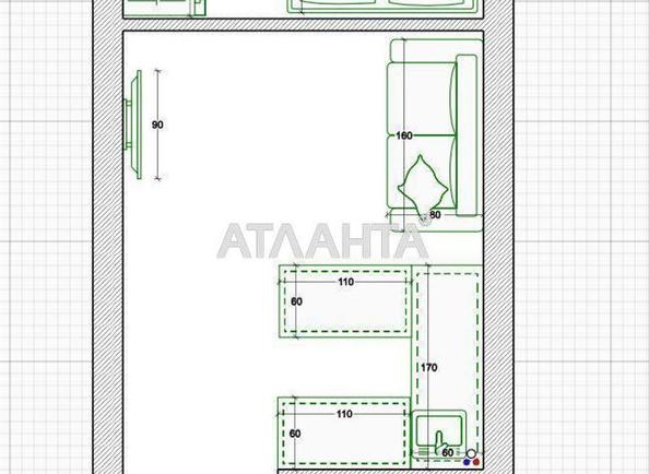 1-комнатная квартира по адресу Небесной Сотни пр. (площадь 26 м²) - Atlanta.ua - фото 7