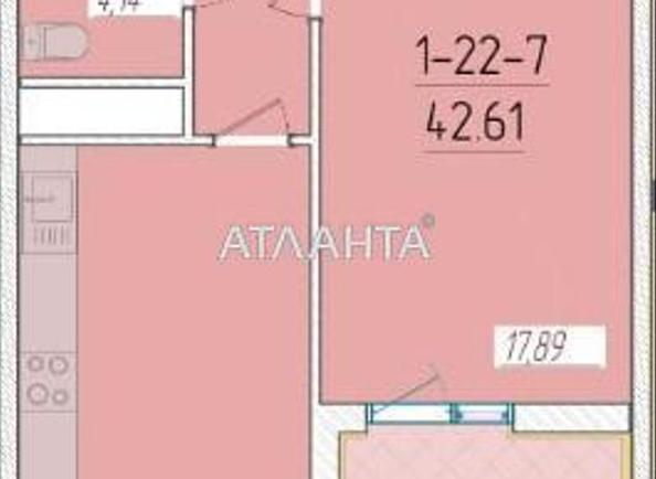 1-room apartment apartment by the address st. Krasnova (area 41,7 m²) - Atlanta.ua - photo 9
